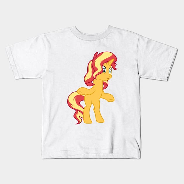 Sunset Shimmer returns Kids T-Shirt by CloudyGlow